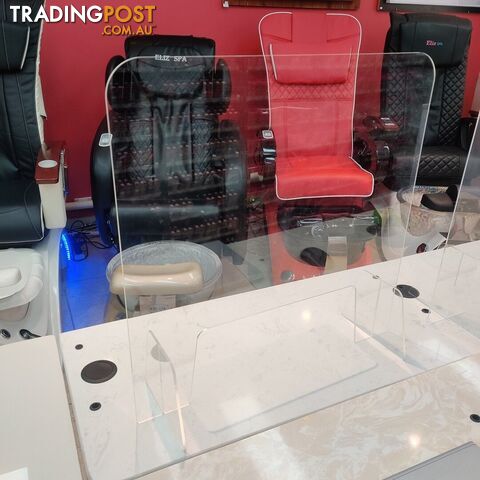 Clear Acrylic Table Sheild Sneeze Guard Screen Small - ATS60 - photo 2 of 2