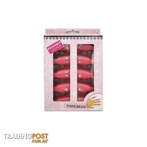 Reusable Keeper Clips For Soaking Nails Pink - REKEEPPIN