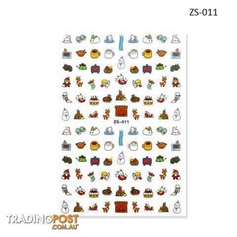 Nail Sticker - Christmas ZS011 - NSZS-011