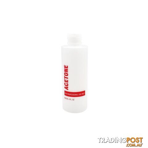 Empty Acetone Bottle Red 118ml (4oz) - BOTEMPACERED4N