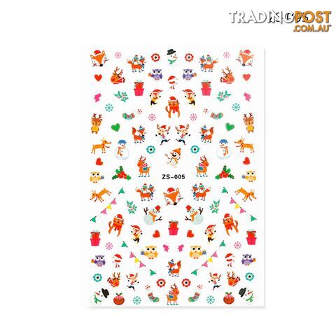 Nail Sticker - Christmas ZS005 - NSZS-005