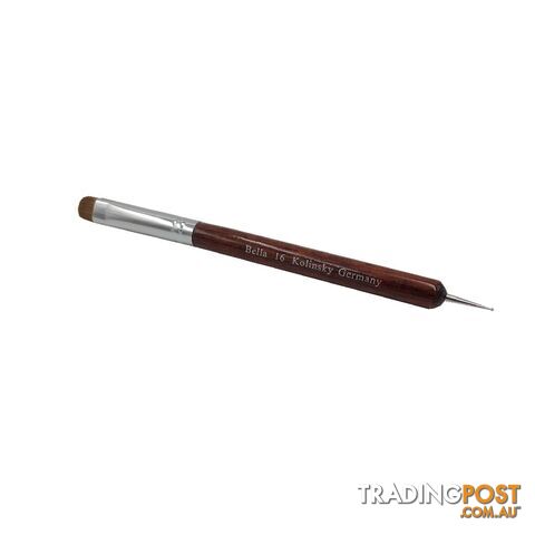 Bella French Brush 16 - Germany Wooden With Dotter - DNBRBEKOF16D