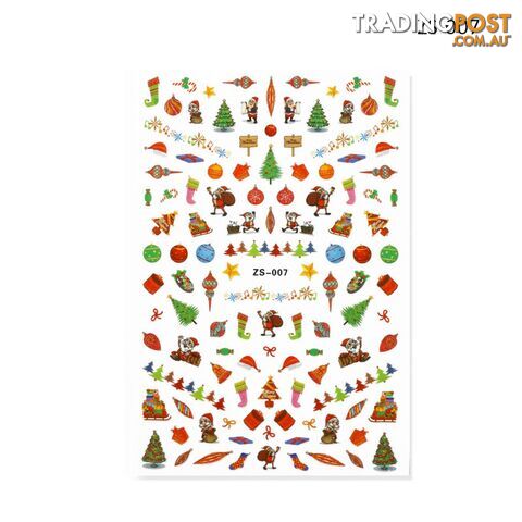 Nail Sticker - Christmas ZS007 - NSZS-007