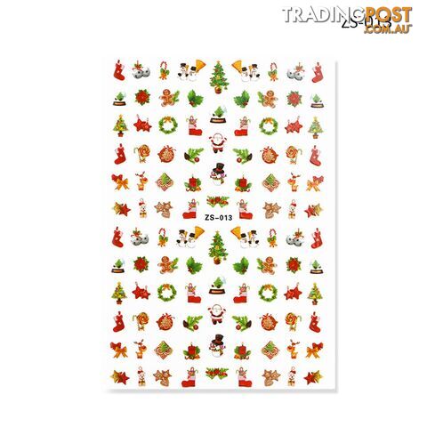 Nail Sticker - Christmas ZS013 - NSZS-013
