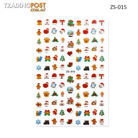 Nail Sticker - Christmas ZS015 - NSZS-015