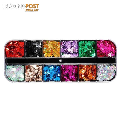 Butterfly Holo Glitter Flakes - HOLOBU12