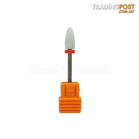 Ceramic Drill Bit Flame Bit F White 3/32" - CARCERFLAMEF