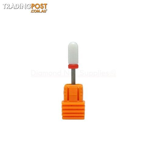 Ceramic Drill Bit Smooth Top Large F White 3/32" - CARCERSTOLRGF