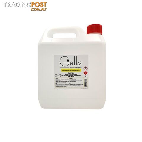 Gella 70% Isopropyl Alcohol IPA 4L - GEIPA704