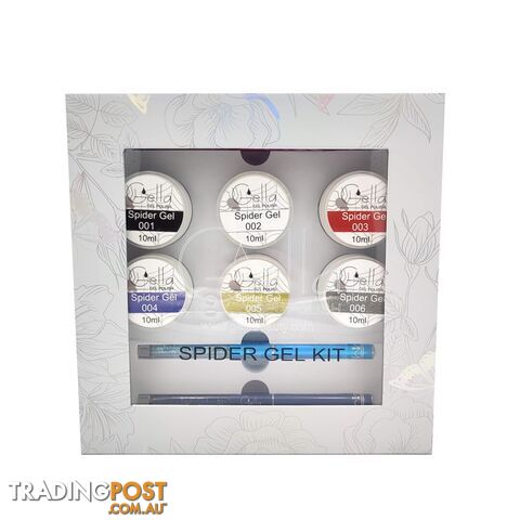 Spider Gel Kit 6 Gels + 3 Brushes - GESGK - photo 2 of 2