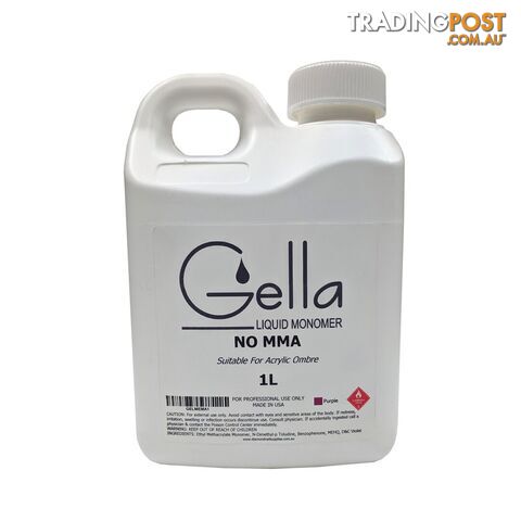 Gella Acrylic Liquid Monomer MMA FREE 1L - GELMEMA1