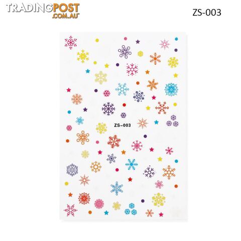 Nail Sticker - Christmas ZS003 - NSZS-003