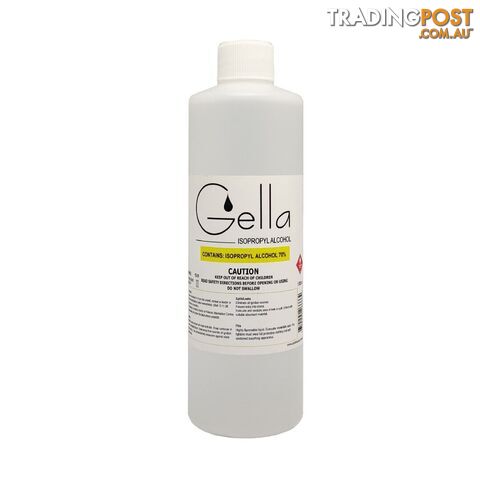 Gella Isopropyl Alcohol 70% IPA 500ml - GEIPA70500