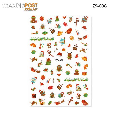 Nail Sticker - Christmas ZS006 - NSZS-006