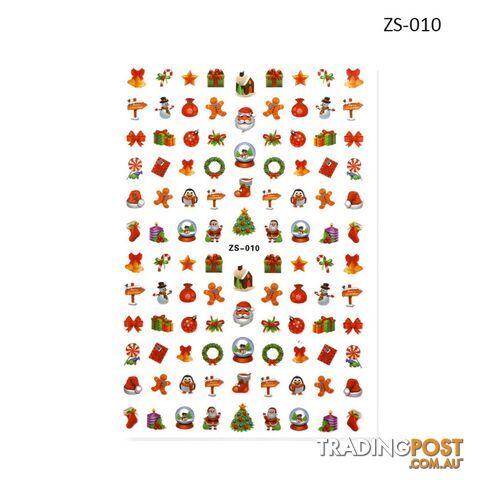Nail Sticker - Christmas ZS010 - NSZS-010
