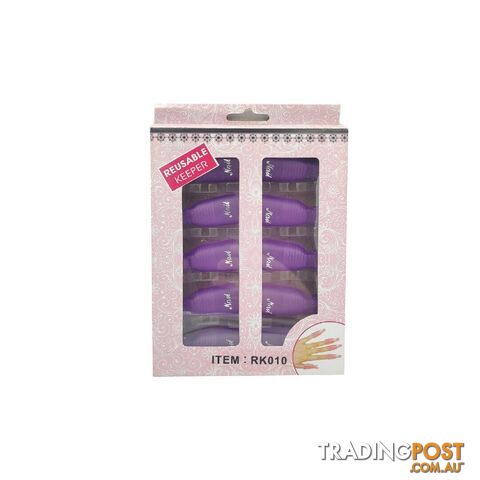 Reusable Keeper Clips For Soaking Nails Purple - REKEEPPUR