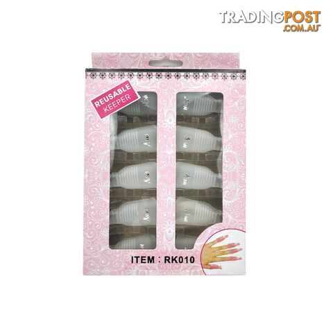 Reusable Keeper Clips For Soaking Nails White - REKEEPWHT