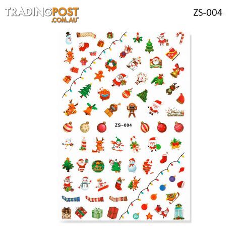 Nail Sticker - Christmas ZS004 - NSZS-004