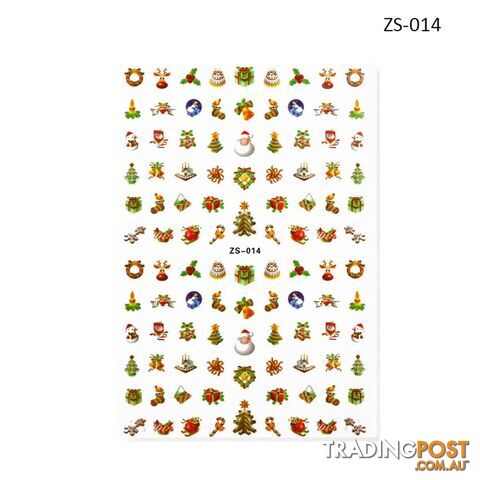 Nail Sticker - Christmas ZS014 - NSZS-014