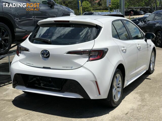 2019 TOYOTA COROLLA ASCENT SPORT E-CVT HYBRID ZWE211R HATCHBACK