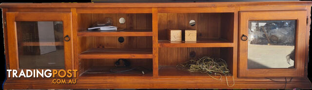 Solid timber entertainment unit