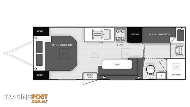 2024 COROMAL THRILL SEEKER 21F CARAVAN 21'