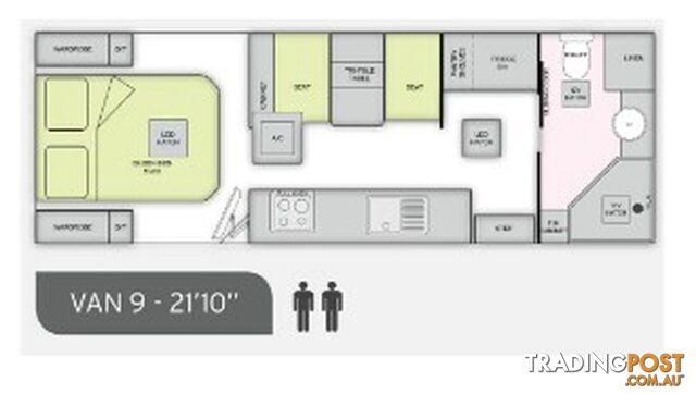 2023 ESSENTIAL CRUISER D9 CARAVAN 21'10"