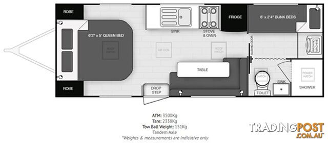 2021 COROMAL ADVENTURE SEEKER 216 CARAVAN 21'6" FAMILY