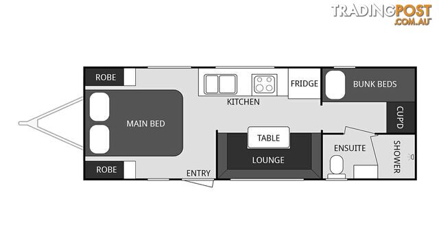 2023 WINDSOR GENESIS 220MD WILD CARAVAN 22'