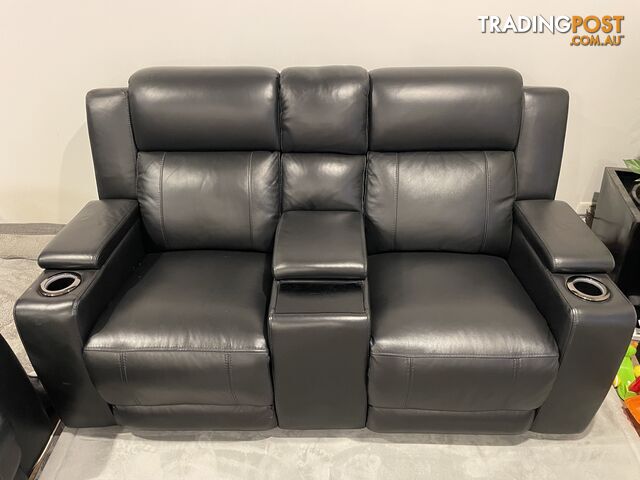 Black Leather Theatre Recliners