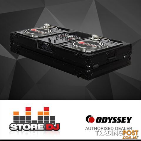 Odyssey Black Label Battle Coffin: Turntables & 10" Mixer (FZBM10WBL)