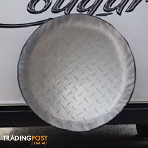 Adco Tyre Cover Diamond Plate 25 1/2". 9758