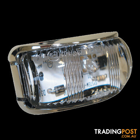 L.E.D Rear End Outline Marker Lamp Red - Chrome Base. 91632C