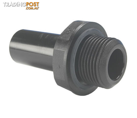 Jg Plastic 12mm X 1/2" Bsp Straight Male Stem Adaptor. Pm051214E