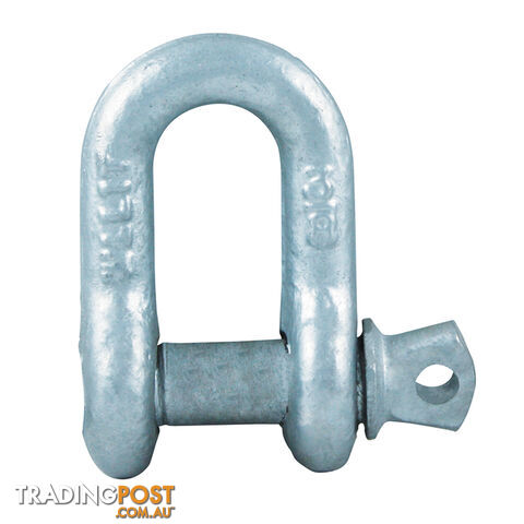 Dee Shackle Galvanised 10mm (3/8") 1T Rated. Wss-0010-Sc-D