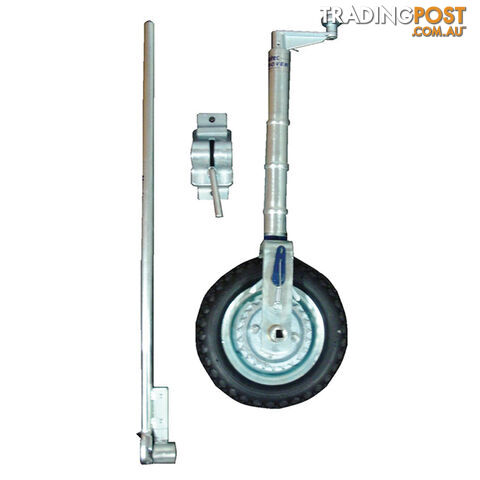 Easymover Single Solid Wheel Jockey Wheel W/Clamp. Em1S
