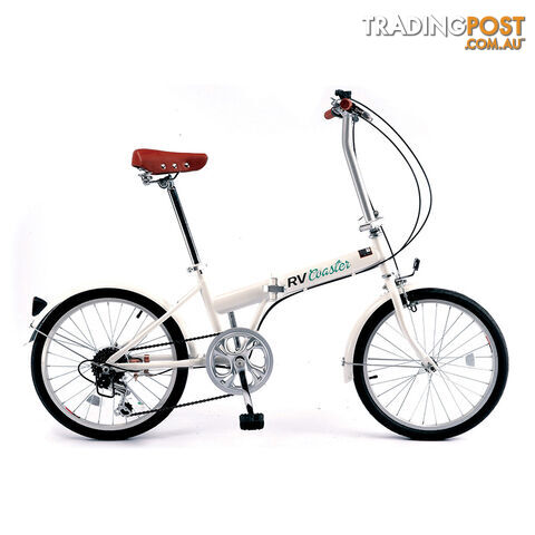RV Coaster 20" Folding Bike White, Shimano 6 Speed. Tmn2006Ahii2-0