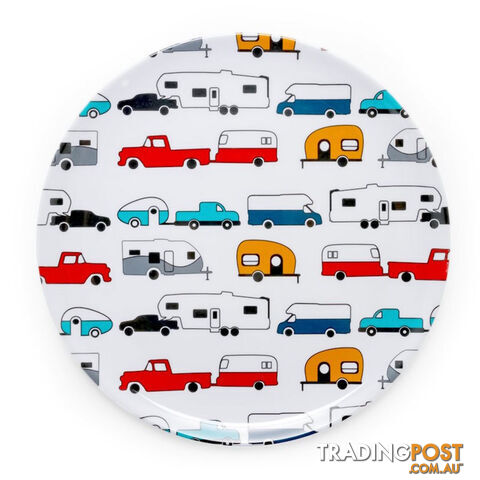 Camco Melamine Dinner Plate, Rv Pattern. 53224