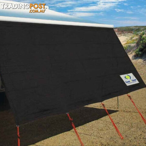COAST V2 BLACK Sunscreen W2850mmxH1800mm to suit FIAMMA/CF Box Awning