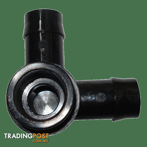 Threaded Corner Elbow 19mm Barbed X 1/2" Bsp Female. Ebfs1915