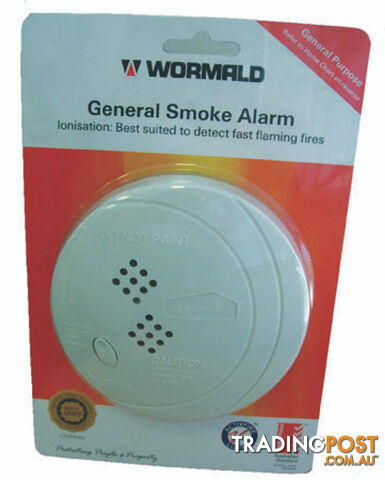 SMOKE ALARM 9V SUPPLIED WITH BATTERY