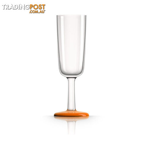 Palm Marc Newson Tritan Flute Glass W/ Cadmium Orange Nonslip Base 190Ml. Pm863