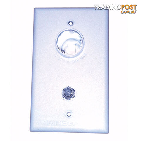 Winegard White 2nd TV Wall Plate Only. Tg-0741