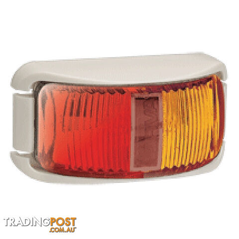 L.E.D Side Marker Lamp Red/Amber White Base. 91602W