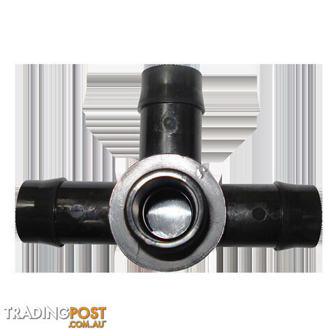 Threaded Side Outlet Tee 19mm Barbed X 1/2" Bsp Female. Tbfs1915