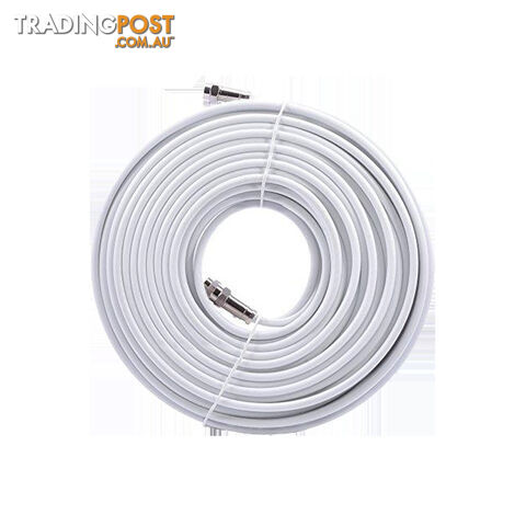 Sphere 10M Rg6 Quad Shield Coax With Compression Fittings. C4418D