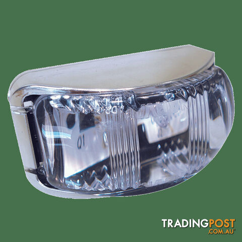 L.E.D Front End Outline Marker Or External Cabin Lamp Amber - Chrome Base....