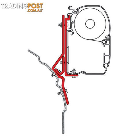 Fiamma Awn Vwt4 Fitting Brackets For F45. 98655-292