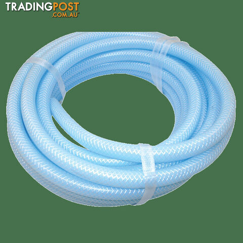 Blue Non Toxic Reinforced Water Hose 12mm X 10M Roll. 25Dwbx10