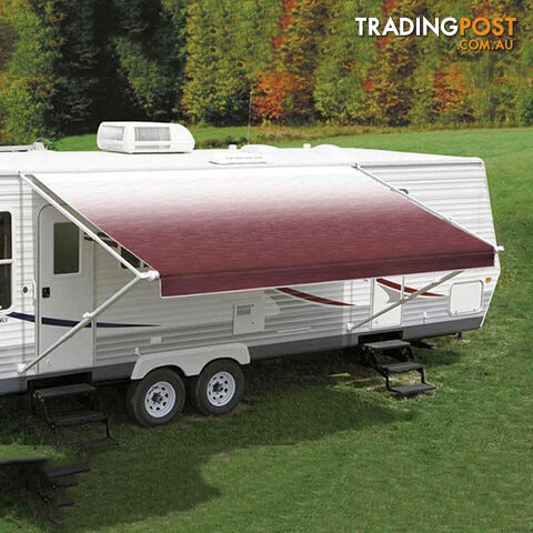 Carefree 12Ft Burgundy Shale Fade Roll Out Awning (No Arms)